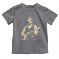 Vintage Rockin Abe Abraham Lincoln Playing Electric Guitar Toddler T Shirt Patriotic Music Rocker Mashup 4th of July Celebration