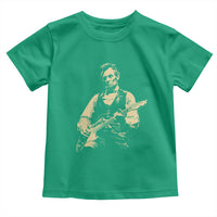Vintage Rockin Abe Abraham Lincoln Playing Electric Guitar Toddler T Shirt Patriotic Music Rocker Mashup 4th of July Celebration