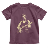 Vintage Rockin Abe Abraham Lincoln Playing Electric Guitar Toddler T Shirt Patriotic Music Rocker Mashup 4th of July Celebration