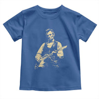 Vintage Rockin Abe Abraham Lincoln Playing Electric Guitar Toddler T Shirt Patriotic Music Rocker Mashup 4th of July Celebration