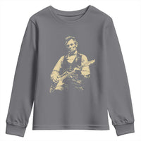 Vintage Rockin Abe Abraham Lincoln Playing Electric Guitar Youth Sweatshirt Patriotic Music Rocker Mashup 4th of July Celebration