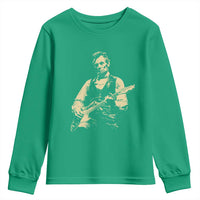 Vintage Rockin Abe Abraham Lincoln Playing Electric Guitar Youth Sweatshirt Patriotic Music Rocker Mashup 4th of July Celebration