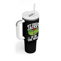 My Jacket Is In The Wash Funny Golfing Tumbler With Handle Georgia Golf Humor Sarcastic Golfer