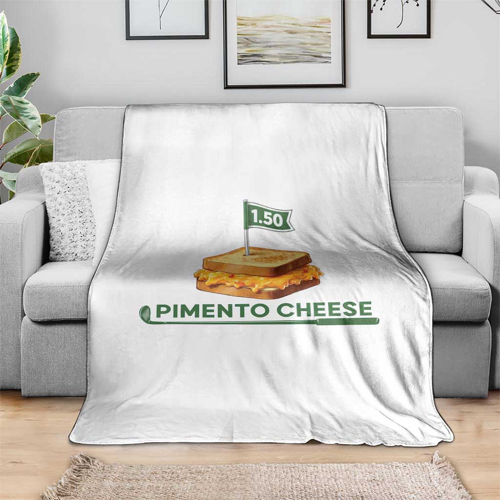 Legendary Pimento Cheese Sandwich Golf Snack Throw Blanket Funny Georgia Southern Golfing Traditions Fan Humor