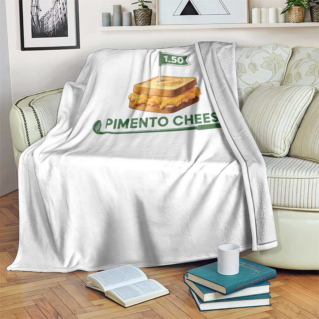 Legendary Pimento Cheese Sandwich Golf Snack Throw Blanket Funny Georgia Southern Golfing Traditions Fan Humor