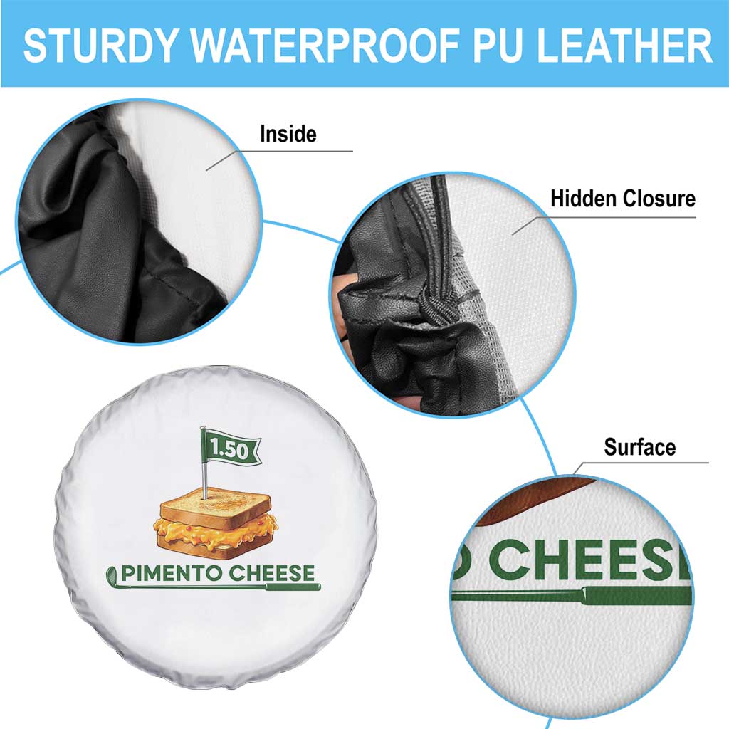 Legendary Pimento Cheese Sandwich Golf Snack Spare Tire Cover Funny Georgia Southern Golfing Traditions Fan Humor