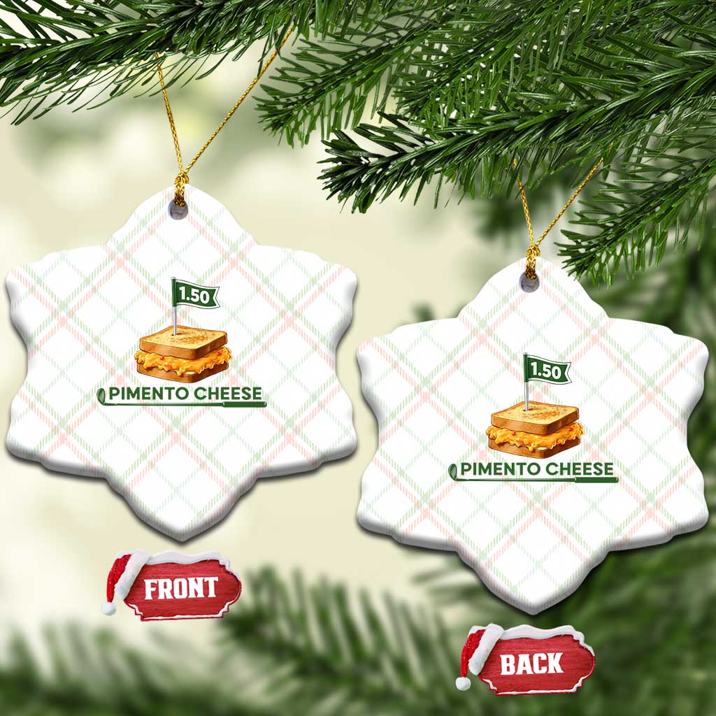 Legendary Pimento Cheese Sandwich Golf Snack Ceramic Ornament Funny Georgia Southern Golfing Traditions Fan Humor