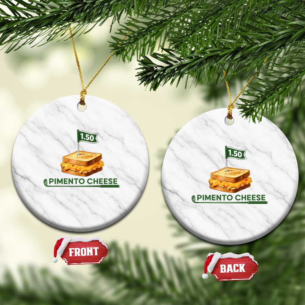Legendary Pimento Cheese Sandwich Golf Snack Ceramic Ornament Funny Georgia Southern Golfing Traditions Fan Humor