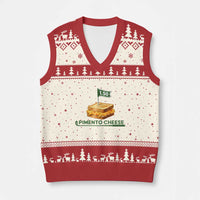 Legendary Pimento Cheese Sandwich Golf Snack V-Neck Knit Sweater Vest Funny Georgia Southern Golfing Traditions Fan Humor