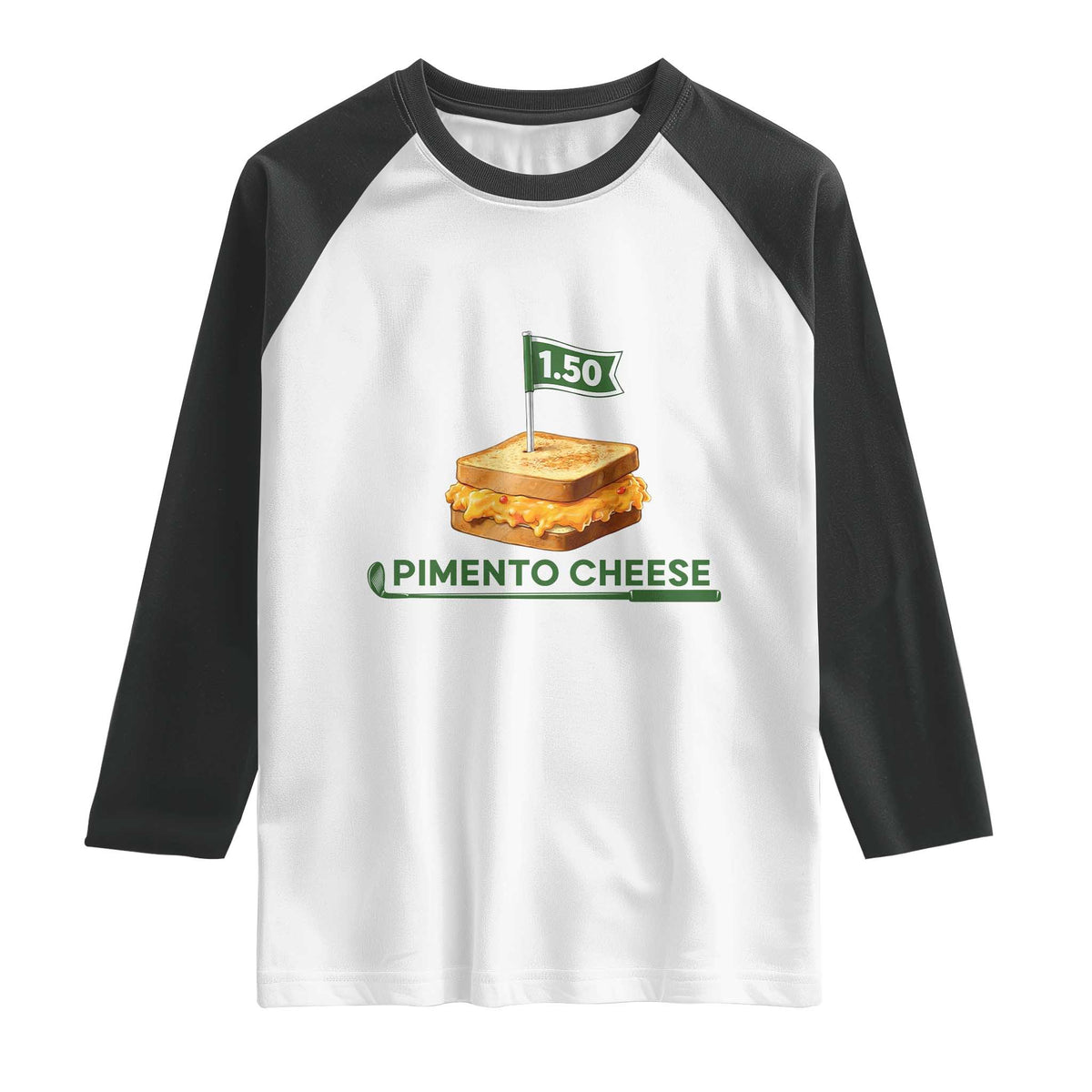 Legendary Pimento Cheese Sandwich Golf Snack Raglan Shirt Funny Georgia Southern Golfing Traditions Fan Humor
