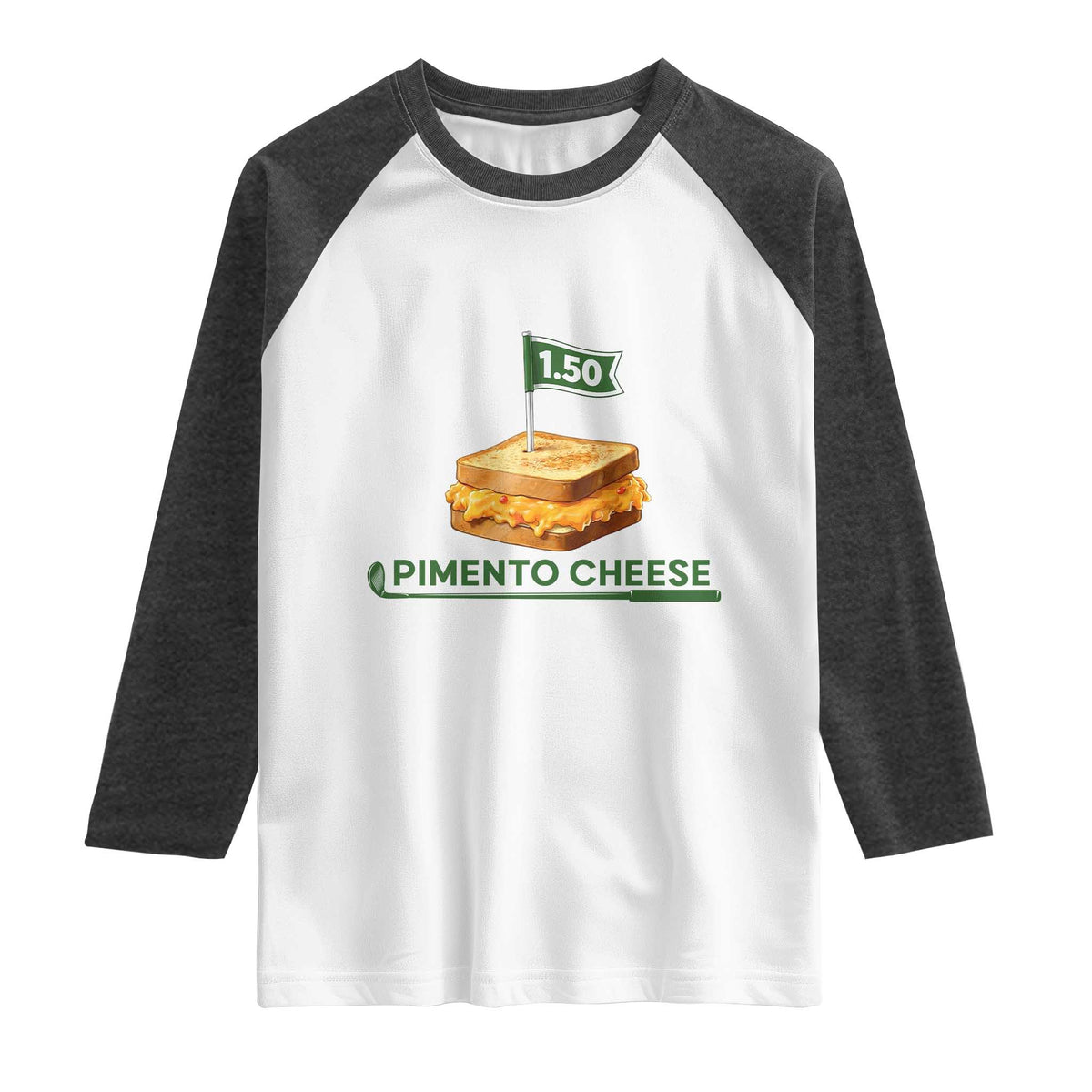 Legendary Pimento Cheese Sandwich Golf Snack Raglan Shirt Funny Georgia Southern Golfing Traditions Fan Humor