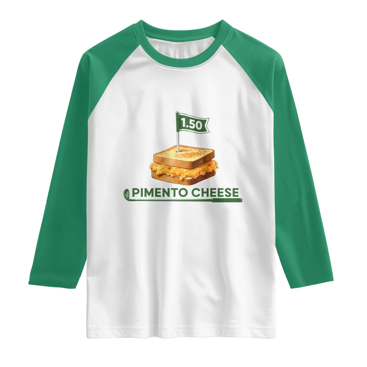 Legendary Pimento Cheese Sandwich Golf Snack Raglan Shirt Funny Georgia Southern Golfing Traditions Fan Humor