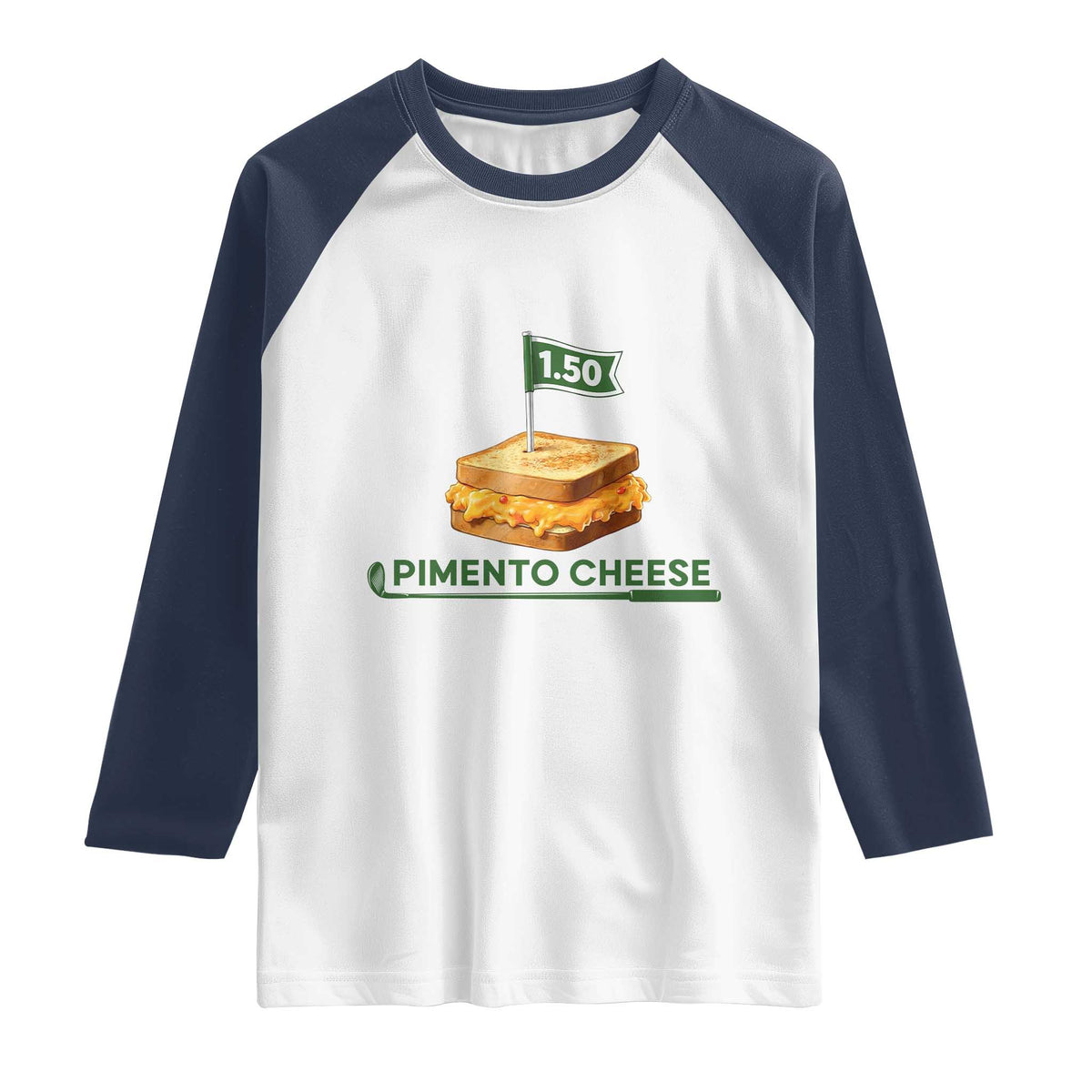 Legendary Pimento Cheese Sandwich Golf Snack Raglan Shirt Funny Georgia Southern Golfing Traditions Fan Humor