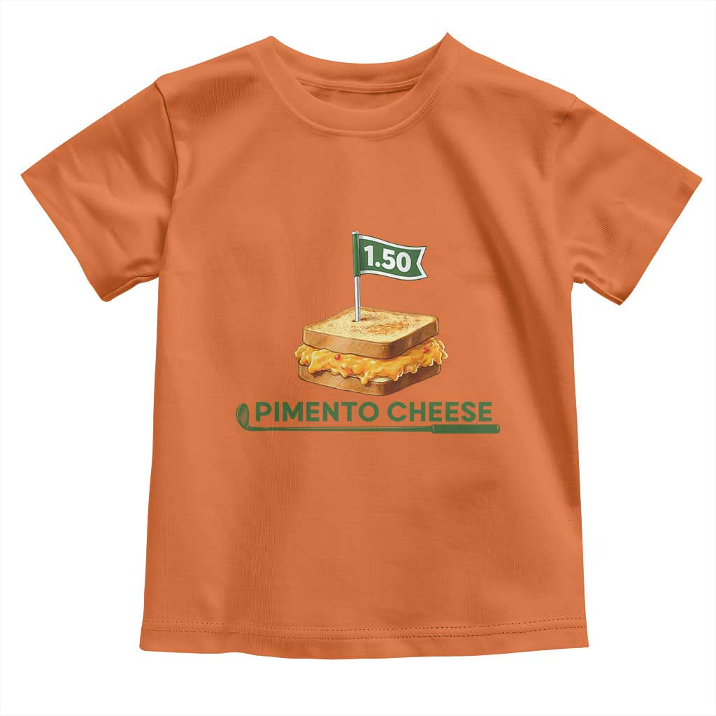 Legendary Pimento Cheese Sandwich Golf Snack Toddler T Shirt Funny Georgia Southern Golfing Traditions Fan Humor