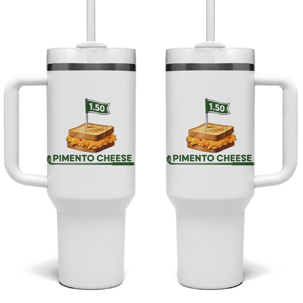 Legendary Pimento Cheese Sandwich Golf Snack Tumbler With Handle Funny Georgia Southern Golfing Traditions Fan Humor