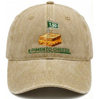 Legendary Pimento Cheese Sandwich Golf Snack Washed Cotton Baseball Cap Funny Georgia Southern Golfing Traditions Fan Humor