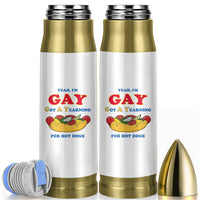 Yeah I’m GAY Got A Yearning For Hot Dogs Bullet Tumbler Funny Foodie Humor Retro Graphic