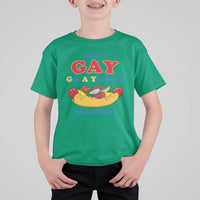 Yeah I’m GAY Got A Yearning For Hot Dogs T Shirt For Kid Funny Foodie Humor Retro Graphic