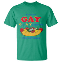 Yeah I’m GAY Got A Yearning For Hot Dogs T Shirt Funny Foodie Humor Retro Graphic