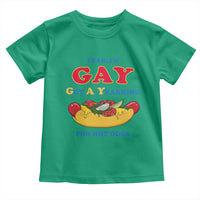 Yeah I’m GAY Got A Yearning For Hot Dogs Toddler T Shirt Funny Foodie Humor Retro Graphic