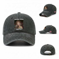 Funny Disheveled Doll Meme Testing Day Washed Cotton Baseball Cap You Rushed Through Your Test Teacher Reaction Humor