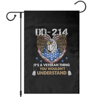 DD-214 Its A Veteran Thing You Wouldnt Understand Garden Flag Patriotic American Eagle Military Pride Graphic