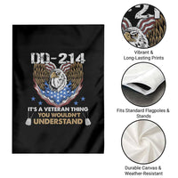 DD-214 Its A Veteran Thing You Wouldnt Understand Garden Flag Patriotic American Eagle Military Pride Graphic