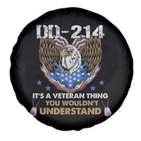 DD-214 Its A Veteran Thing You Wouldnt Understand Spare Tire Cover Patriotic American Eagle Military Pride Graphic