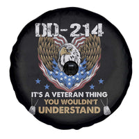 DD-214 Its A Veteran Thing You Wouldnt Understand Spare Tire Cover Patriotic American Eagle Military Pride Graphic