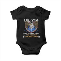DD-214 Its A Veteran Thing You Wouldnt Understand Baby Onesie Patriotic American Eagle Military Pride Graphic