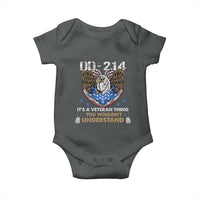 DD-214 Its A Veteran Thing You Wouldnt Understand Baby Onesie Patriotic American Eagle Military Pride Graphic