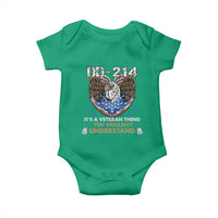 DD-214 Its A Veteran Thing You Wouldnt Understand Baby Onesie Patriotic American Eagle Military Pride Graphic