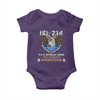DD-214 Its A Veteran Thing You Wouldnt Understand Baby Onesie Patriotic American Eagle Military Pride Graphic