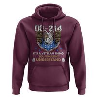DD-214 Its A Veteran Thing You Wouldnt Understand Hoodie Patriotic American Eagle Military Pride Graphic