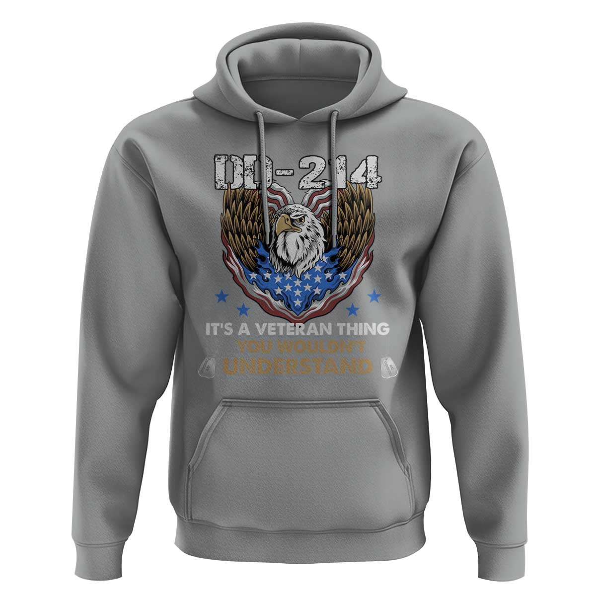 DD-214 Its A Veteran Thing You Wouldnt Understand Hoodie Patriotic American Eagle Military Pride Graphic
