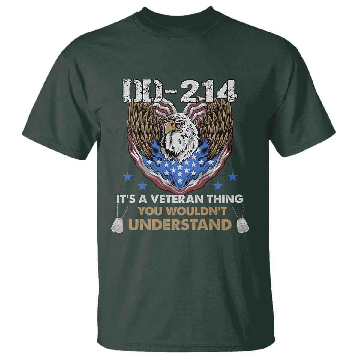 DD-214 Its A Veteran Thing You Wouldnt Understand T Shirt Patriotic American Eagle Military Pride Graphic