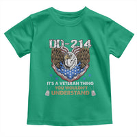 DD-214 Its A Veteran Thing You Wouldnt Understand Toddler T Shirt Patriotic American Eagle Military Pride Graphic