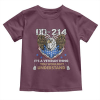 DD-214 Its A Veteran Thing You Wouldnt Understand Toddler T Shirt Patriotic American Eagle Military Pride Graphic