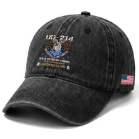 DD-214 Its A Veteran Thing You Wouldnt Understand Washed Cotton Baseball Cap Patriotic American Eagle Military Pride Graphic