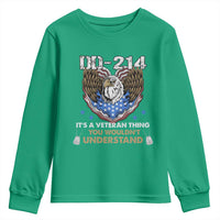 DD-214 Its A Veteran Thing You Wouldnt Understand Youth Sweatshirt Patriotic American Eagle Military Pride Graphic