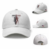 250 Years of Courage Commemorative Patriotic Soldier Baseball Cap American Revolution to Modern Military 1776 to 2026 Semiquincentennial