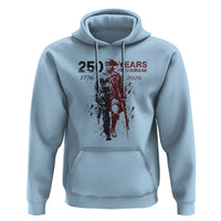 250 Years of Courage Commemorative Patriotic Soldier Hoodie American Revolution to Modern Military 1776 to 2026 Semiquincentennial