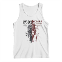 250 Years of Courage Commemorative Patriotic Soldier Tank Top American Revolution to Modern Military 1776 to 2026 Semiquincentennial