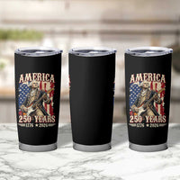America 250 Years George Washington Rock Star Tumbler Cup Funny Electric Guitar Player Vintage American Flag 1776 to 2026 Semiquincentennial