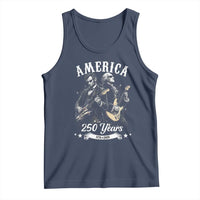 America 250 Years Abraham Lincoln and George Washington Rock Concert Tank Top Presidents Jamming Electric Guitars 1776 to 2026 Semiquincentennial