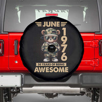 Cool Teddy Bear June 1976 50th Birthday Spare Tire Cover 50 Years Of Being Awesome Retro Streetwear Gift