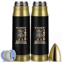 Cool Teddy Bear June 1976 50th Birthday Bullet Tumbler 50 Years Of Being Awesome Retro Streetwear Gift