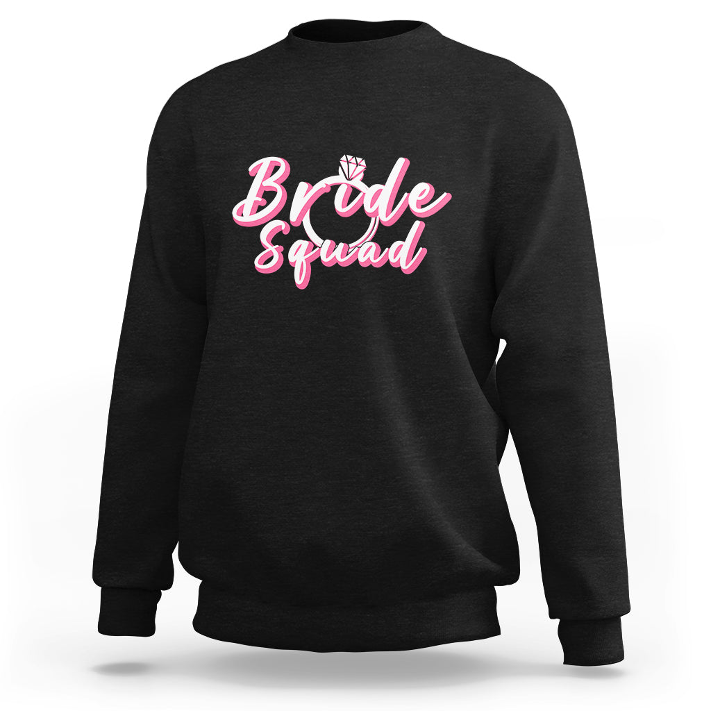 Bachelor Party Sweatshirt Bride Squad - Wonder Print Shop