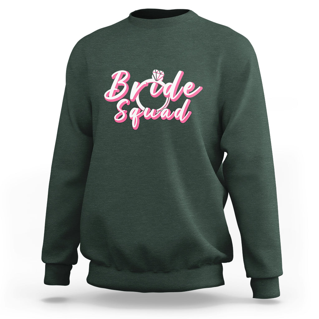Bachelor Party Sweatshirt Bride Squad - Wonder Print Shop