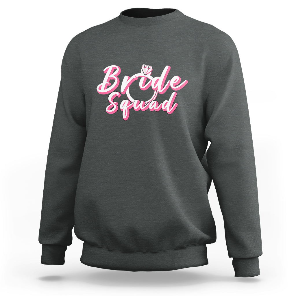 Bachelor Party Sweatshirt Bride Squad - Wonder Print Shop
